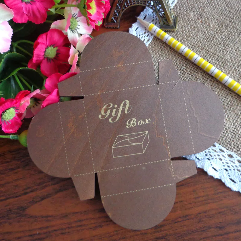 

5pcs Wooden Box Cutting Dies Square Box Template DIY Gift Paper box Maker Template for Craft Working Painting Supplies