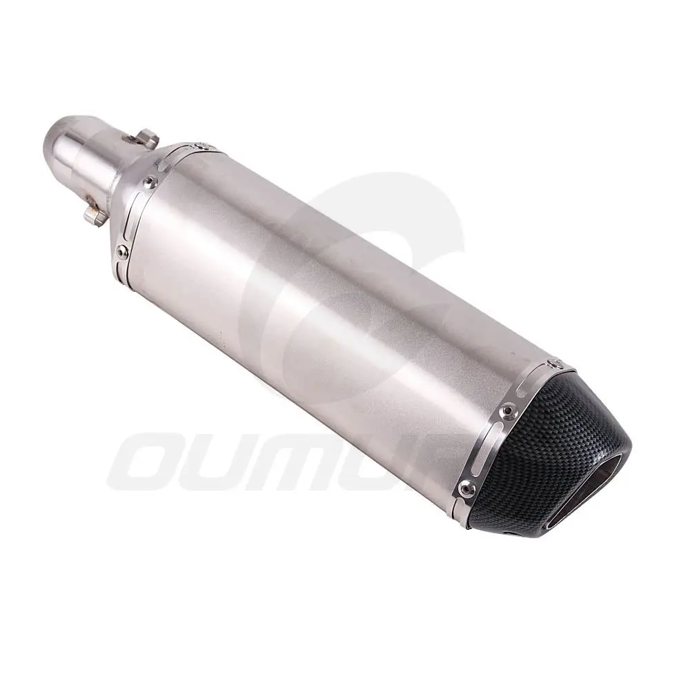 OUMURS мотоциклетные выхлопные трубы глушителя для Akrapovic длинный тип 470 мм Универсальный 51 мм для TMAX FZ6 Z750 F800GS R1 ER6N CBR250 квадроциклы