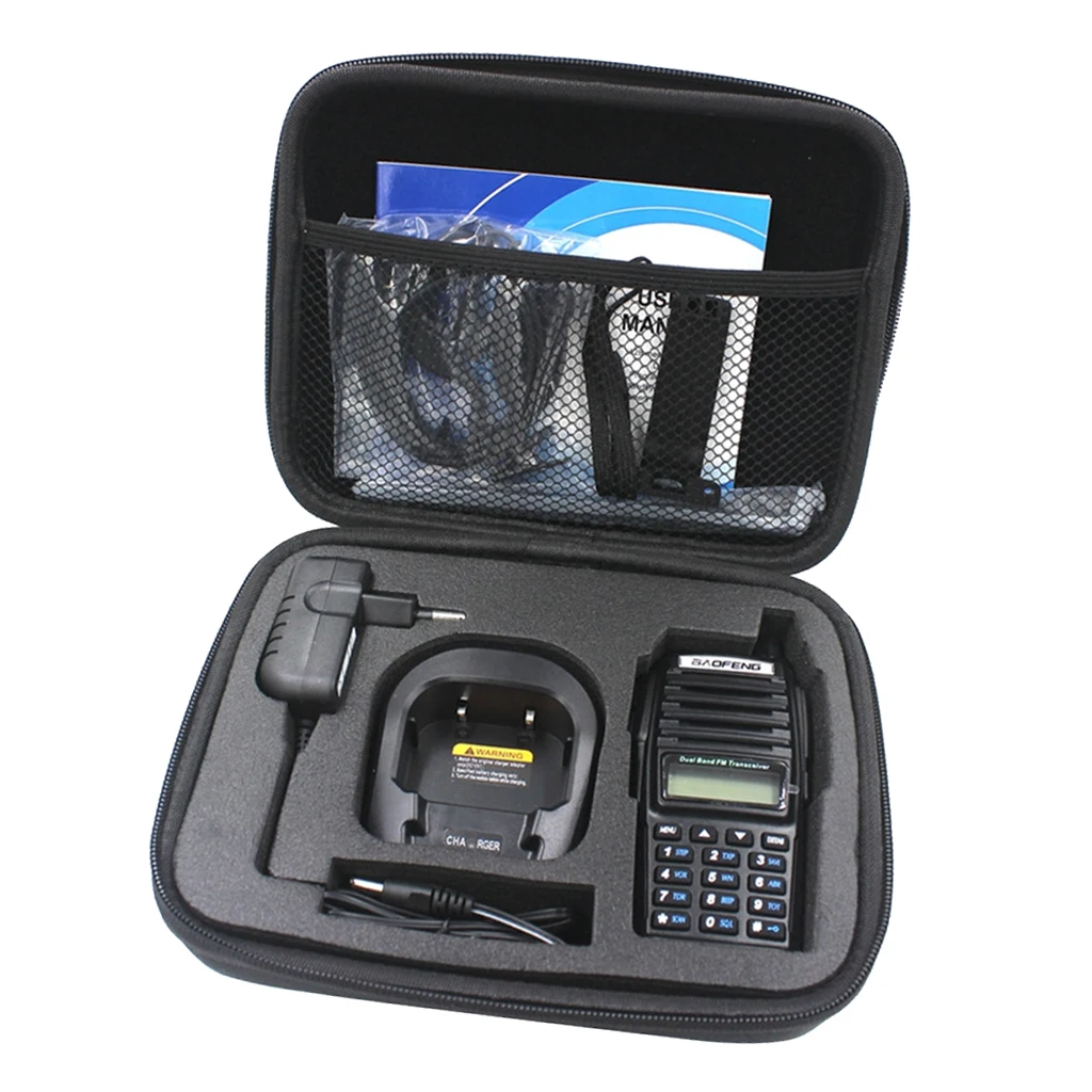 

Two-Way Radio Travel Carrying Case Hard Shell for Baofeng UV-82 UV-82HP UV-82L Walkie Talkie and Accessories