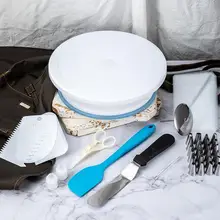 Товары для украшения торта поворотные насадки форма шпатель сумка для инструментов DIY выпечки как набор картинок набор