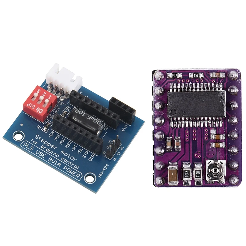 DRV8825 шаговый двигатель драйвер модуль с 1 шт. Синий металл + PCB 3D принтер привод