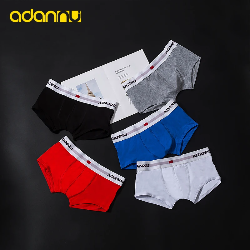 Однотонное нижнее белье Ropa interior hombre, мужские боксеры, Homme, хлопковое Мужское нижнее белье, боксеры, шорты, мужские боксеры, сексуальные боксеры, шорты AD45