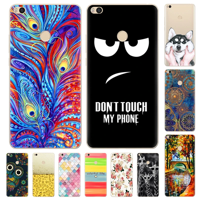 

Soft TPU Case For Xiaomi Mi Max 2 Cover Painting Silicone Phone Cases For Xiaomi Max 2 Case Fundas Hoesje For Xiaomi Mi Max2