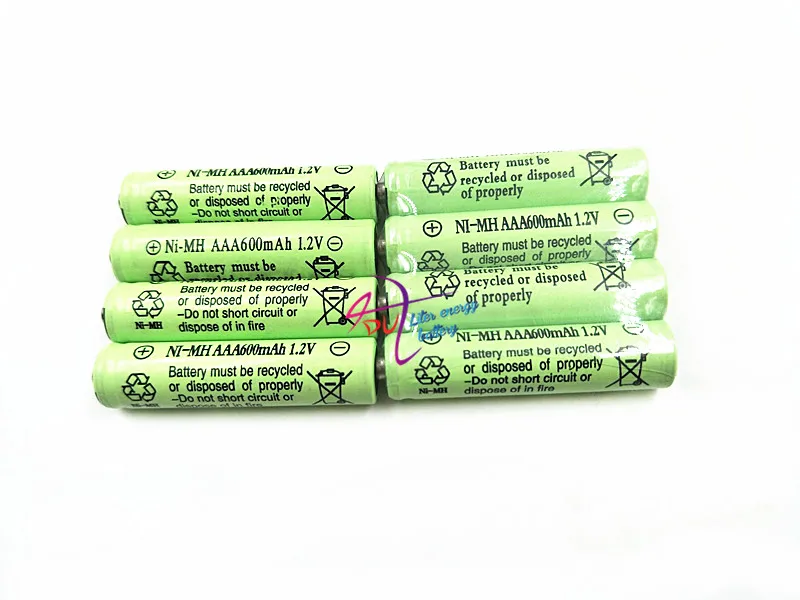 4-20 шт 10450 1,2 V 600MAH аккумуляторная батарея 600mAh реальная емкость NiMh AAA батареи набор с 1000 циклом для светодиодный фонарик