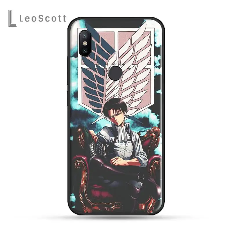 xiaomi leather case cover Anime Attack On Titan Levi Ackerman  Unique Phone Cover For Xiaomi Mi A1 A2 5 6 6PLUS 8 9 SE Lite MIX 2 2S MAX 2 3 Pocophone F1 phone cases for xiaomi