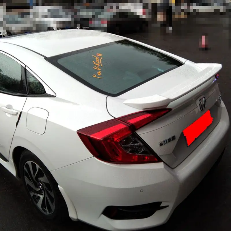 Для Honda Civic заднее крыло спойлер задний багажник загрузки Спойлеры крыльев с ABS материал