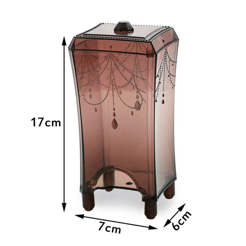 Cosmetics Cotton Swab Storage Box Container Portable Acrylic Makeup Cotton Pad Holder Case Boxes Makeup storage