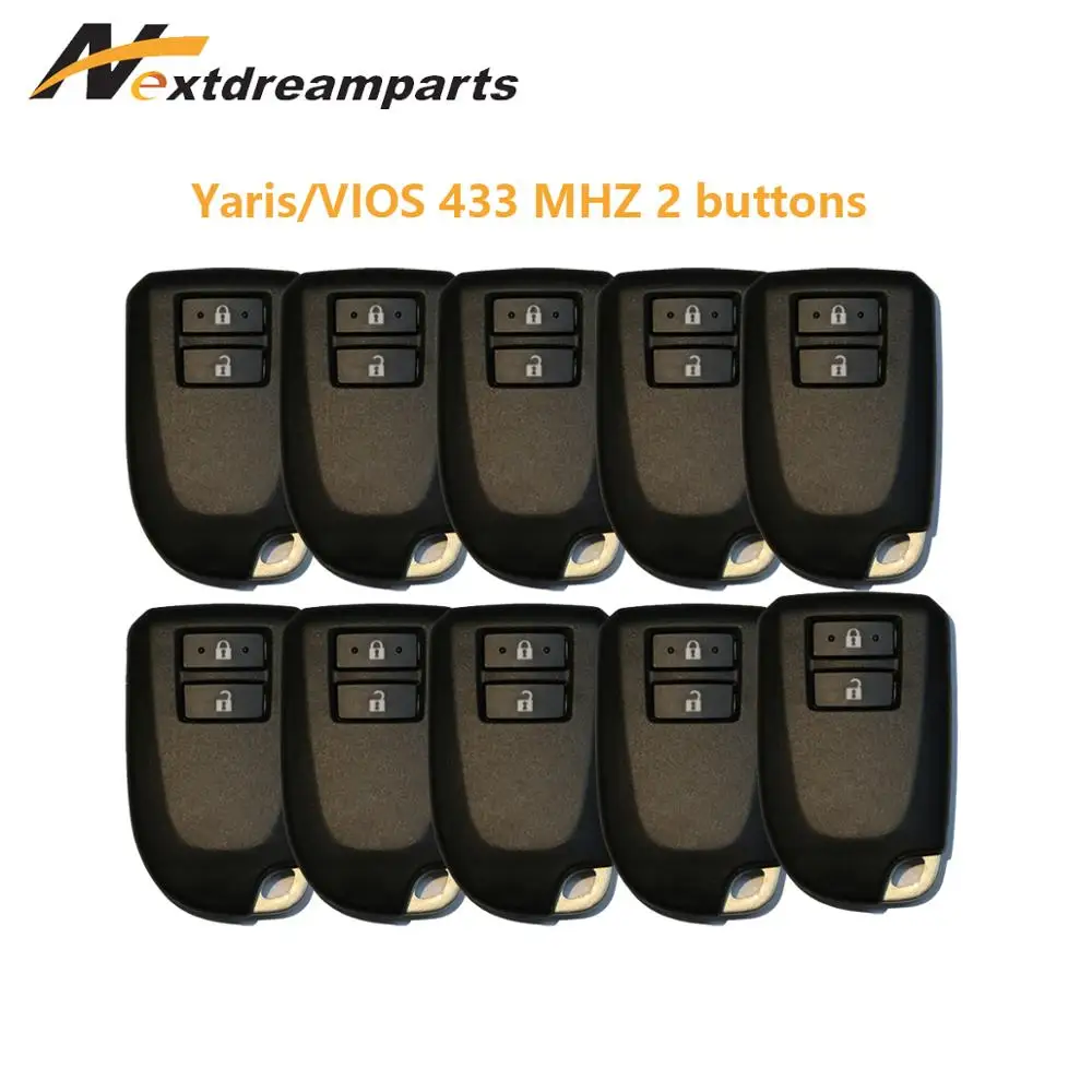 

Genuine Car Smart Key for Toyota Yaris VIOS 433mhz 2 Buttons Key