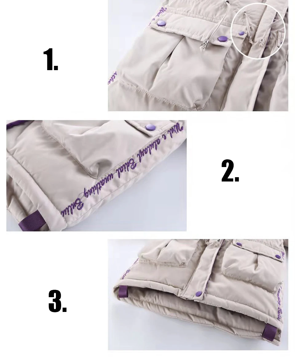 Новинка года; модные утепленные детские парки; Пальто Зимняя Милая теплая хлопковая верхняя одежда с капюшоном и меховым воротником для девочек