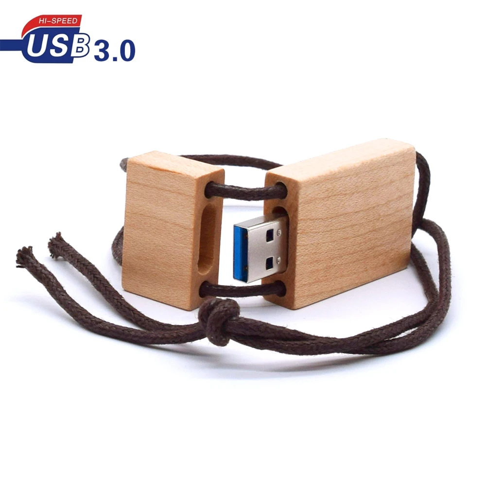 Деревянный Usb + коробка 3 0 бесплатный логотип флэш накопитель 64 Гб Memoty Stick 32 ГБ 16 8 4