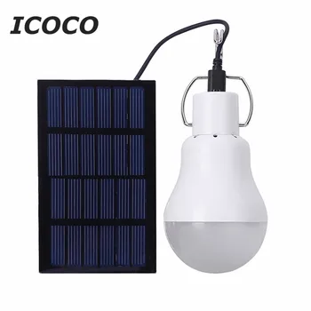 

Portable Solar Powered LED Lamp Charged Solar Energy High Temperature and Shatter Resistance Outdoor Camping Garden Emergency