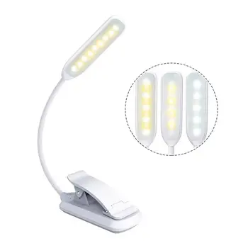 

LED Book Light Clip On Reading Light Eye Care USB Charging Table Lamp For Bookworms Kids Travel Reading Night Light