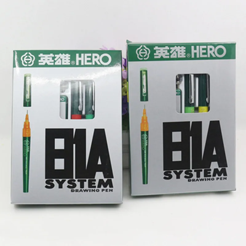3 Pcs/lot HERO Fiber Technical Needle pen Set Architectural Design Drawing Fountain Pen Repeated Filling Ink Art Painting Supply multifunction pen,dip pen set,ink ballpoint pen