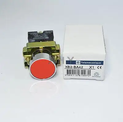 5 шт. XB2BA42C 1NC кнопочный переключатель Telemecanique Schneider Electric