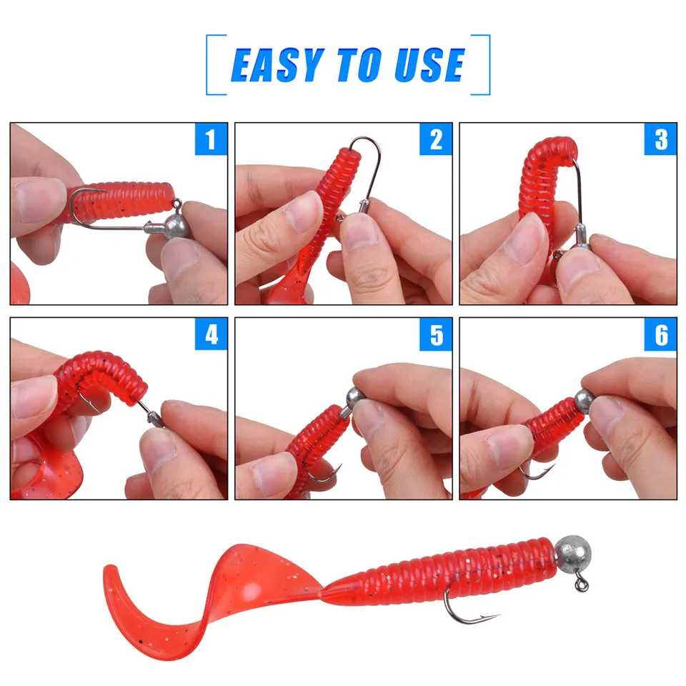 Maschere Calcio Pesca 1/8 Oz 10 Teste Da Pesca Con Maschera Calcio 1/8 Oz E Ami Falce Rossi Per Bass E Walleye - Killer Jigs Jig Con Ami #1 Red Sickle