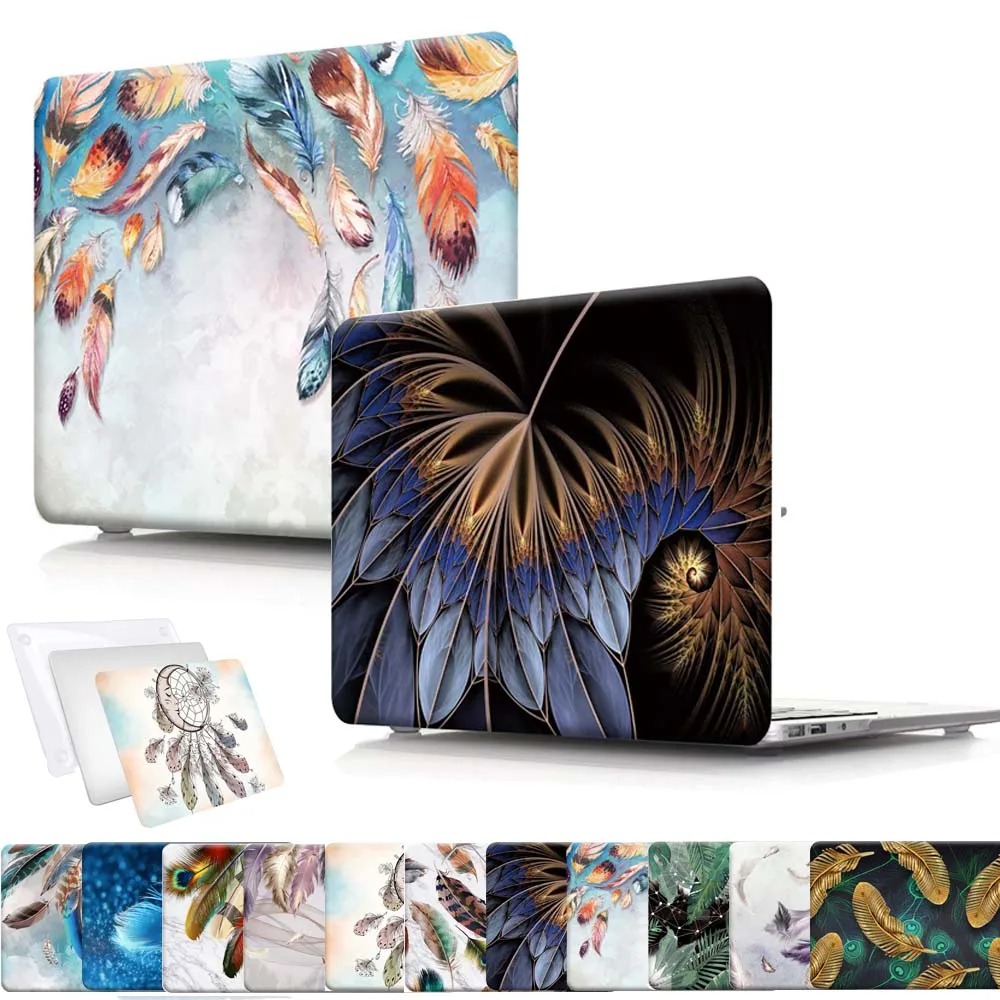 Новый чехол для ноутбука Apple MacBook Air Pro Retina12 13 15 16 дюймов противоударный с перьями |