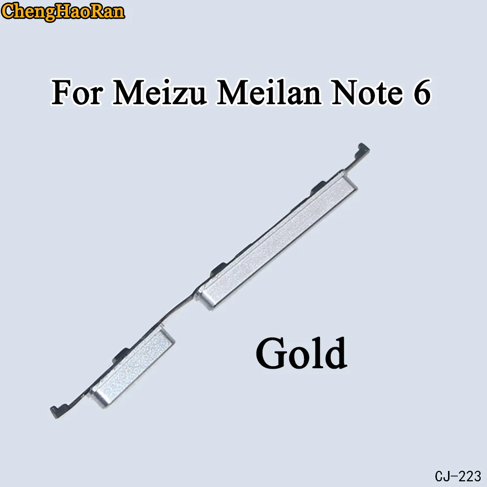 ChengHaoRan 1 шт. Боковая кнопка питания ключ запасные части для maziu Meilan NOTE 5 NOTE 6