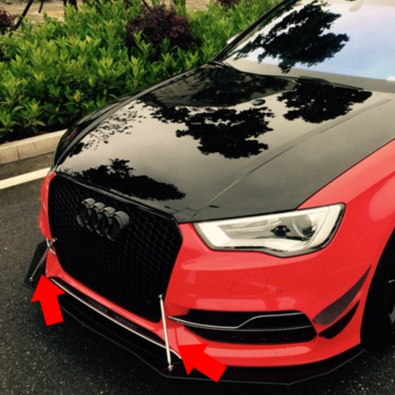 2 шт./компл. универсальная защита для бампера автомобиля разветвитель стойки