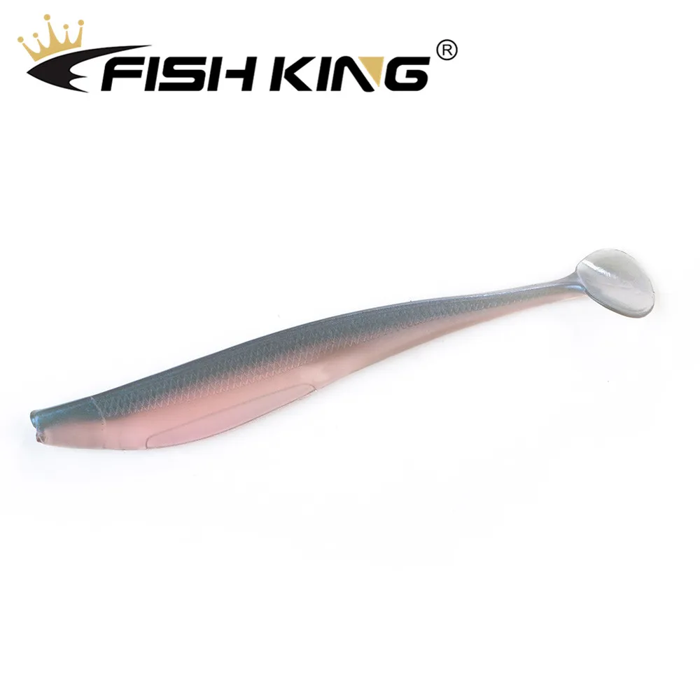 FISH KING 4pcs/pack New Shad Fishing Lures Soft Lure 120mm 6g Silicone Baits Wobblers Swimbait Artificial Bait Fishing Tackle