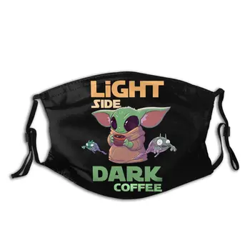 

Baby Yoda Reusable Mouth Face Mask Mandalorian Anti Haze Dustproof Protection Cover Respirator Muffle Mask with Filters