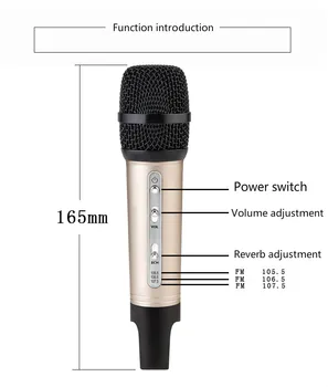 

Cuckoo C200 mini car microphone FM wireless Bluetooth cell phone sing it K full microphone Shen Mai compatible mobile computer
