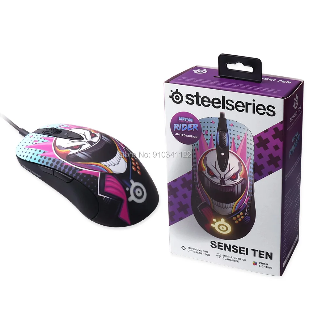 Игровая мышь Steel.Series Sensei Ten Neon Rider Edition 18000 DPI Розничная коробка | Компьютеры и офис