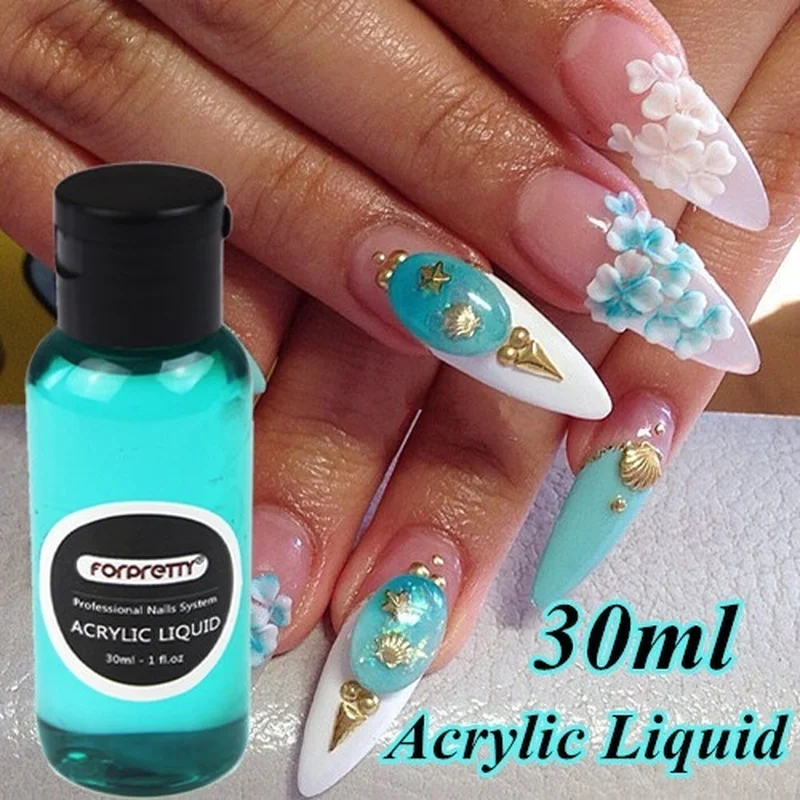 Акрилико жидкость для acryl ic Powder скульптура acryl Vloeistof Akrilik Liquido 30 мл Nagels Spulletjes Unas Acrilicas DIY Расширение