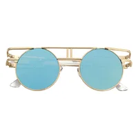 Round Sunglasses WoSmall Luxury Brand Retro