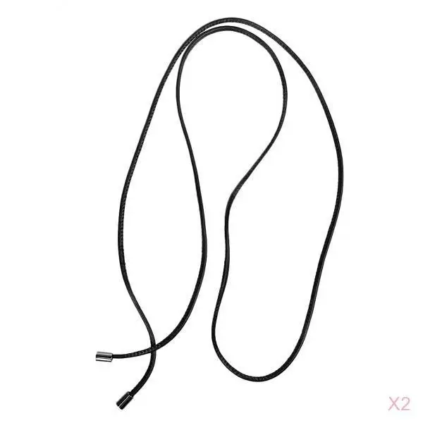 Черный Модный женский плетеный ремень PU Tassel самозавязывающийся тонкий пояс(2 упаковки