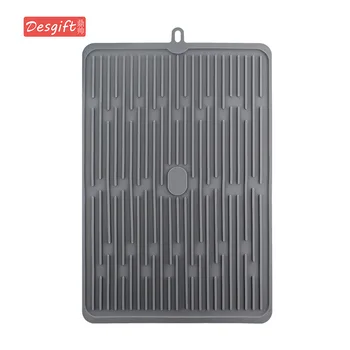 

Explosion Silicone Draining Pad Dry Filter Water Dish Mat Anti-slip Insulated Drain Pad Kitchen Large Size