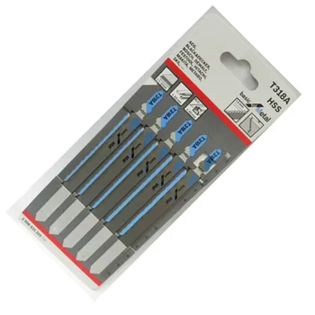 

Spare Part Replaces Replacement Durable Jigsaw Blades Basic Cutting Tool Accessories Sharp Lightweight HSS T318A Set