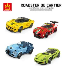 Jeu de construction de voitures de course pour enfants, blocs de sport, modèle de voiture, cadeau, Wange Speed racer, MOC, DIY, pour garçons