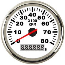 Тахометр для лодок 8K, судовой тахометр с ЖК-дисплеем, 12 В/24 В, 8000 об/мин, 85 мм