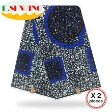 Анкара африканская вощеная ткань принтом 12 ярдов хлопок настоящий голландский воск Гана нигерийский стиль для шитья африканские платья одежда 18