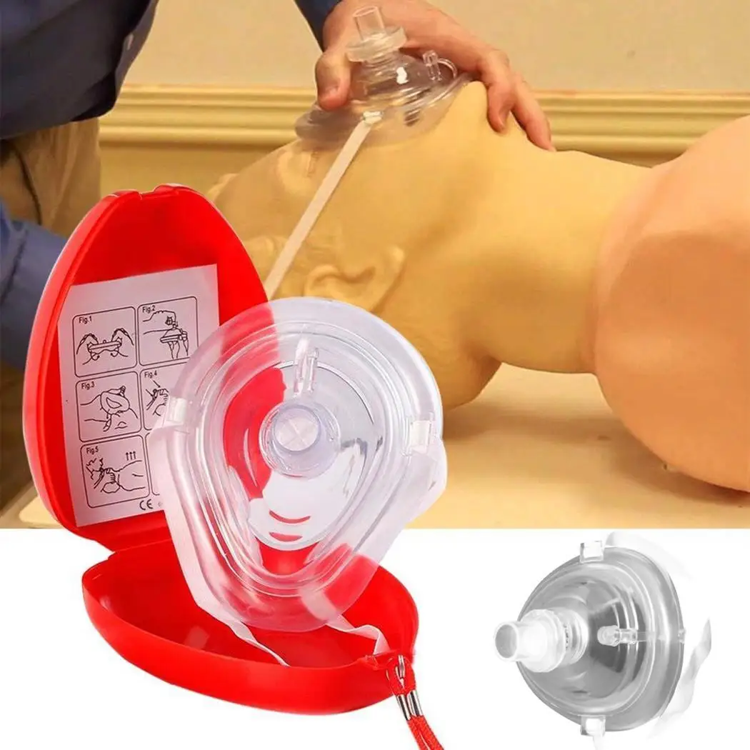 Профессиональные маски первой помощи CPR искусственная дыхательная прозрачная маска Resuscitator