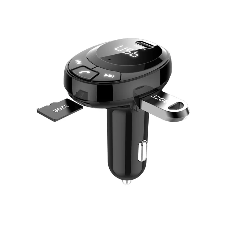 Tkey FM 5,0 передатчик модулятор Bluetooth 5,0 Handsfree автомобильный комплект аудио MP3 плеер с PPS QC3.0 QC4.0 5A Быстрая автомобильная зарядка