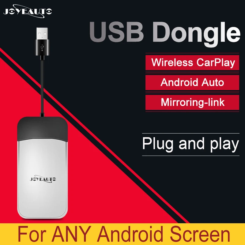 JoyeAuto Android Автомобильная экранная система беспроводная Apple Carplay Anto Mirror Link USB Stick Dongle