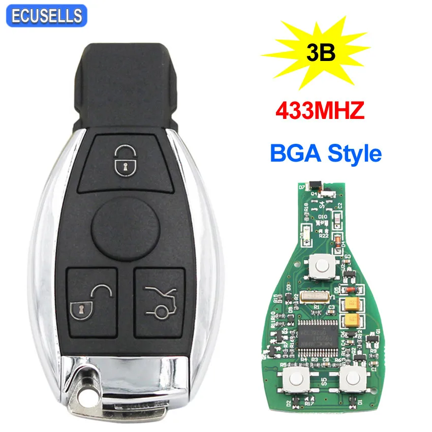 3 кнопки дистанционного управления автомобильный смарт ключ брелок BGA стиль для