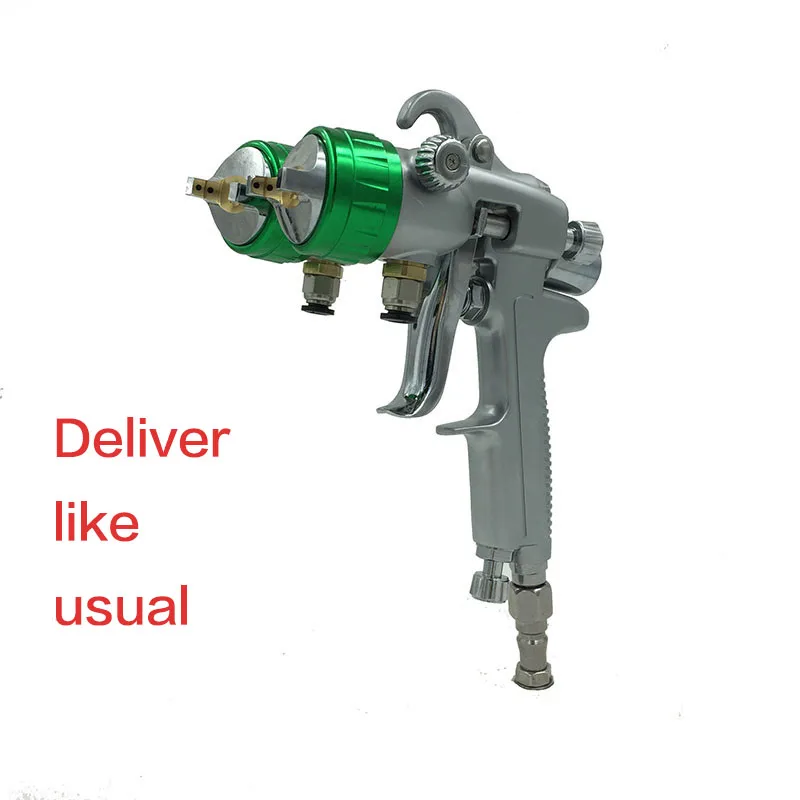 Sat1189 Nano Chrome Paint Spray Gun High Pressure Double Nozzle Air