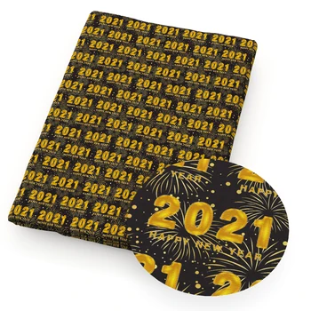 

David accessories 50*145cm New Year Christmas Polyester&Cotton Fabric For Tissue Kids Home Textile for Sewing Doll Crafts,c13320