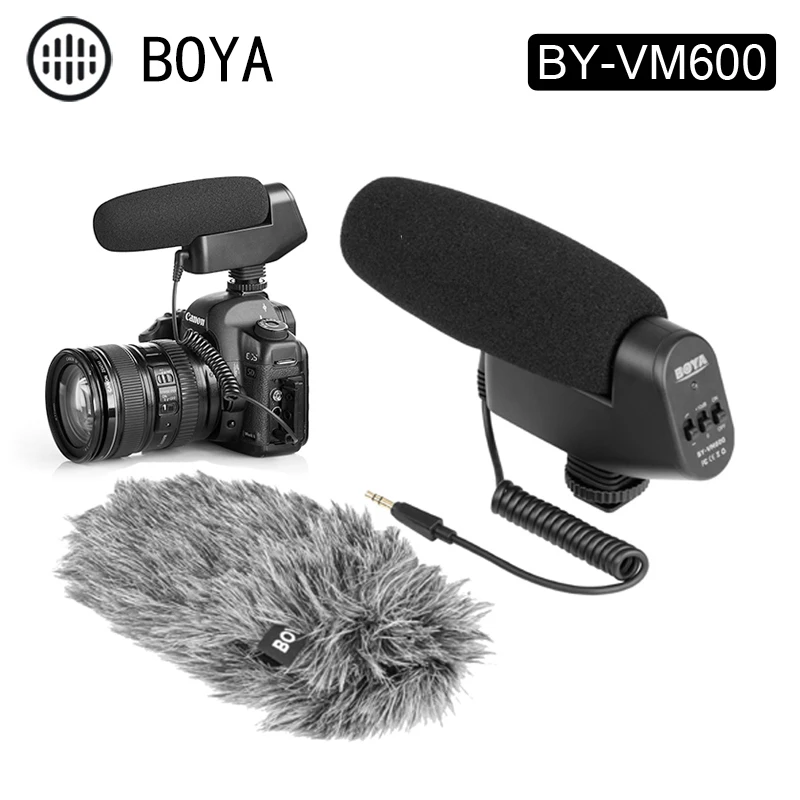 BOYA BY-VM600 кардиоидный направленный дробовик микрофон для Canon Sony Nikon Pentax Panasonic DLSR