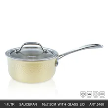 16 см Кастрюля со стеклянной крышкой, суповые горшки, Индукционная база, 2 слоя посуды из нержавеющей стали