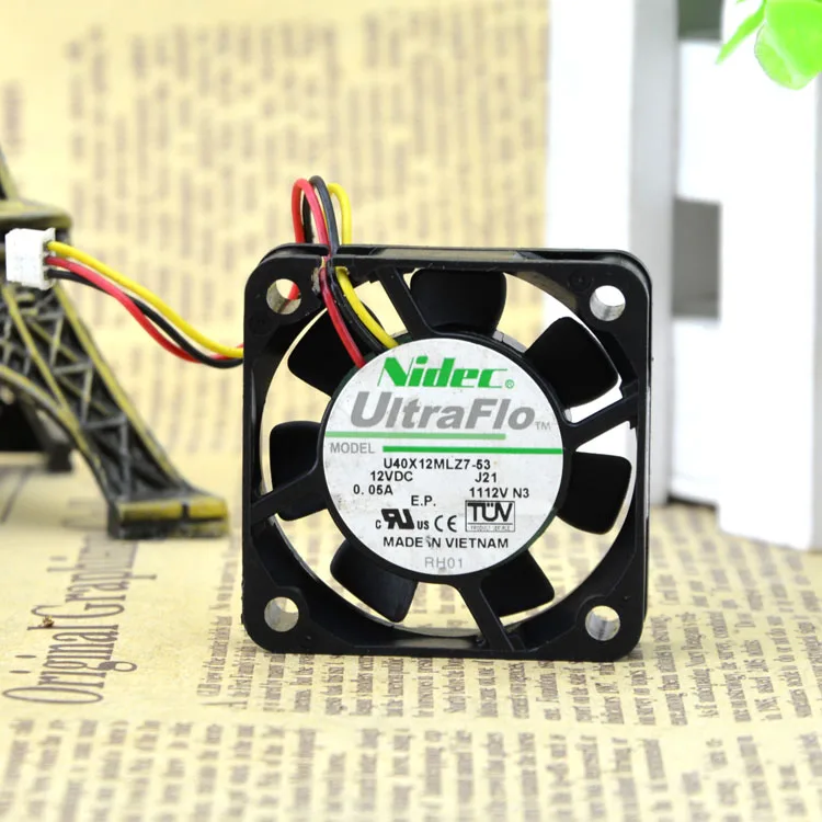 U40X12MLZ7-53 4 см 12V 0.05A защиты электродвигателя Вентилятор охлаждения