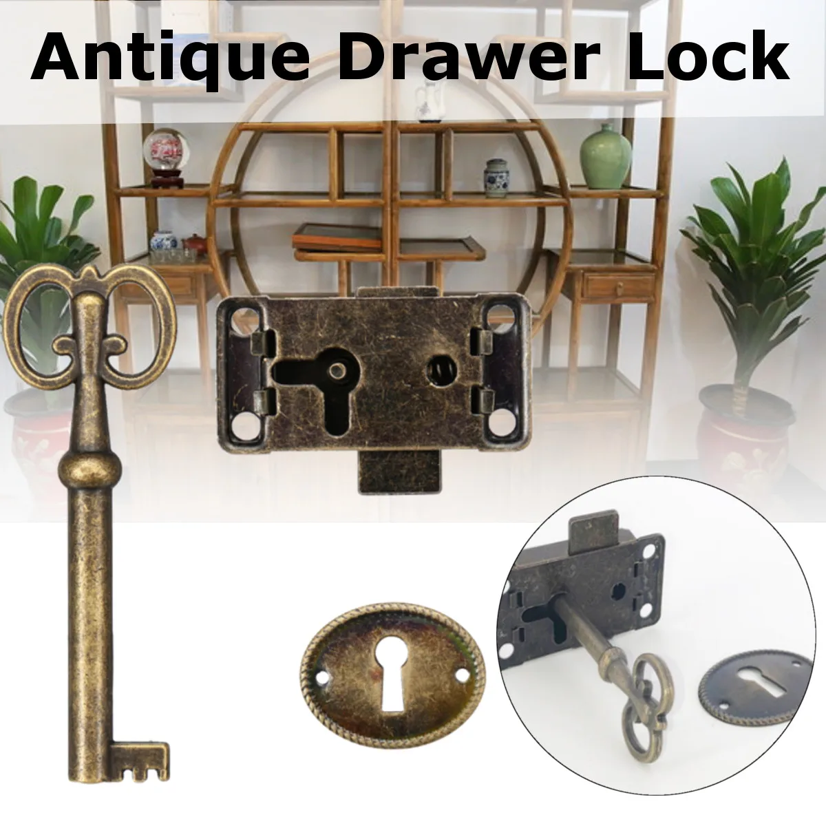 Cabinet Door Lock Set Key Curio Grandfather Clock China Jewlery