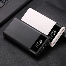 Портативный двойной USB DIY внешний аккумулятор чехол 6x18650 батарея светодиодный светильник зарядка цифровой дисплей внешний аккумулятор Комплект внешнего зарядного устройства