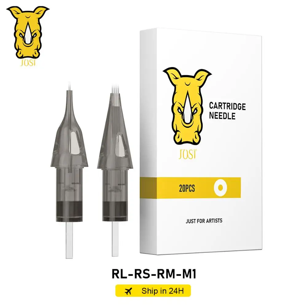JOSI 20 шт. иглы татуировки 0 35 мм RL RS RM M1 картридж Одноразовые стерилизованные для
