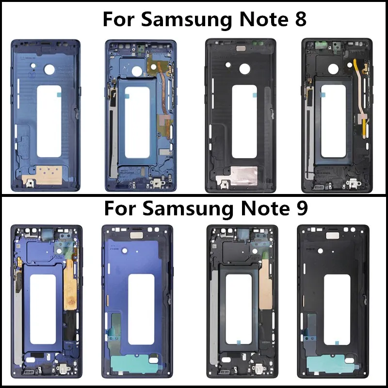 Для samsung Note8 Note9 корпус средняя рамка Ремонт крышки для samsung Galaxy Note 8 N950 Note 9 N960 крышка