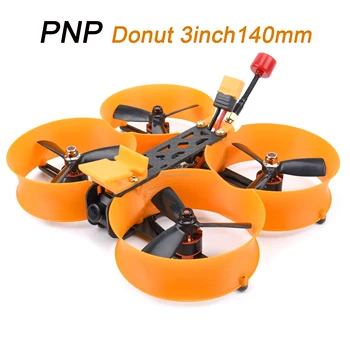 

PNP Donut 3inch 140 140mm Carbon Fiber Frame 1407 4000kv Motor 25A BLHELI_S ESC Mini F3 / F4 Flight Control FPV Racing RC Drone