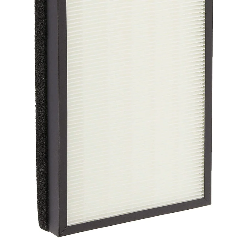 Vue de face du filtre HEPA et charbon actif pour purificateur d'air Tion 4s, avec sa structure plissée.