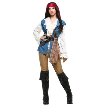 

Cosplay Fancy Women's Pirate Halloween Party Costume The Comeliest Lass Seven Seas Sweatie Wench Masquerade Performance Classic